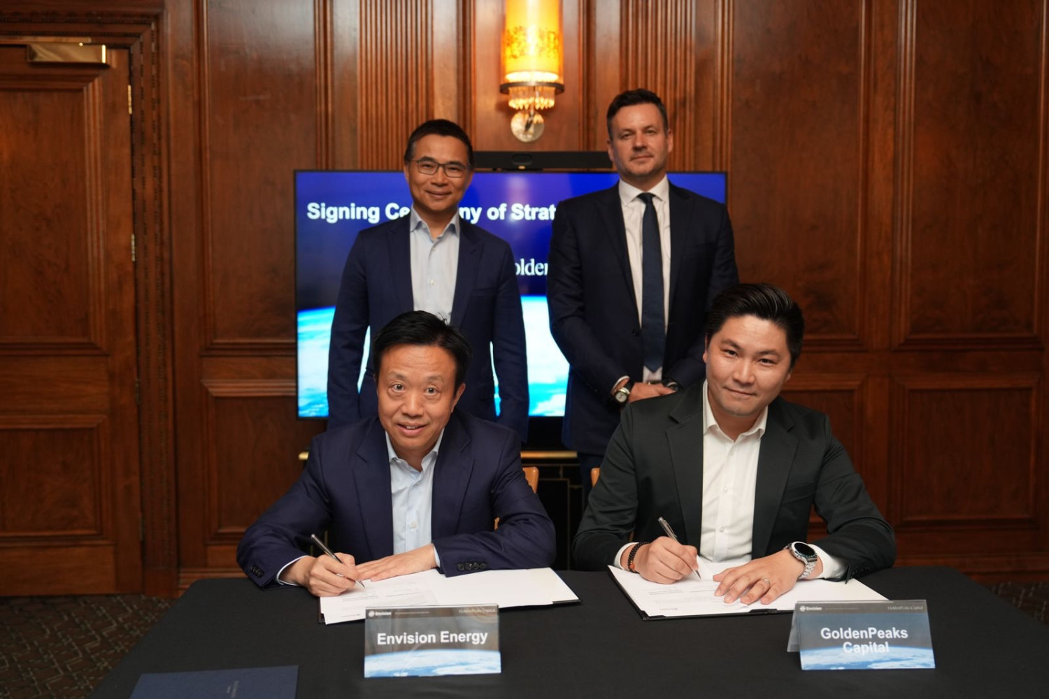 GoldenPeaks Capital and Envision sign MoU to deliver next-generation Battery Energy Storage projects in Europe